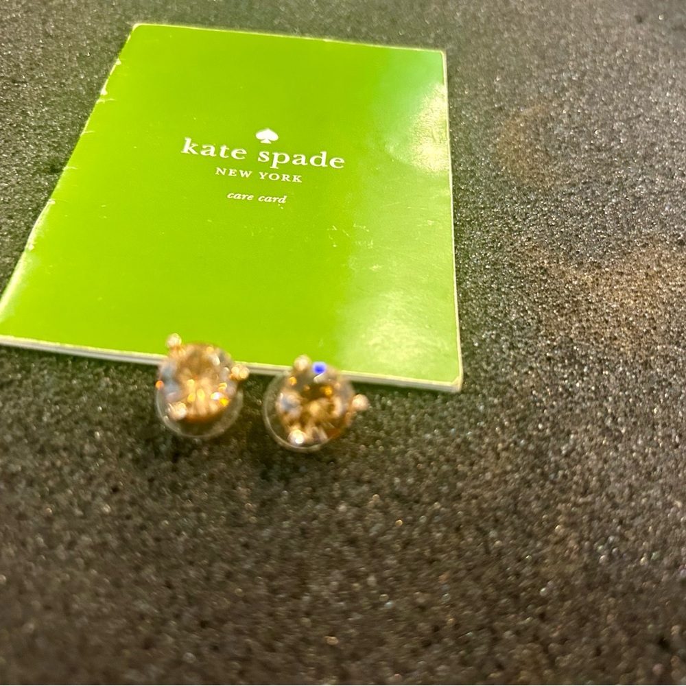 💕💕💕Kate Spade Gold Crystal Stud Earrings